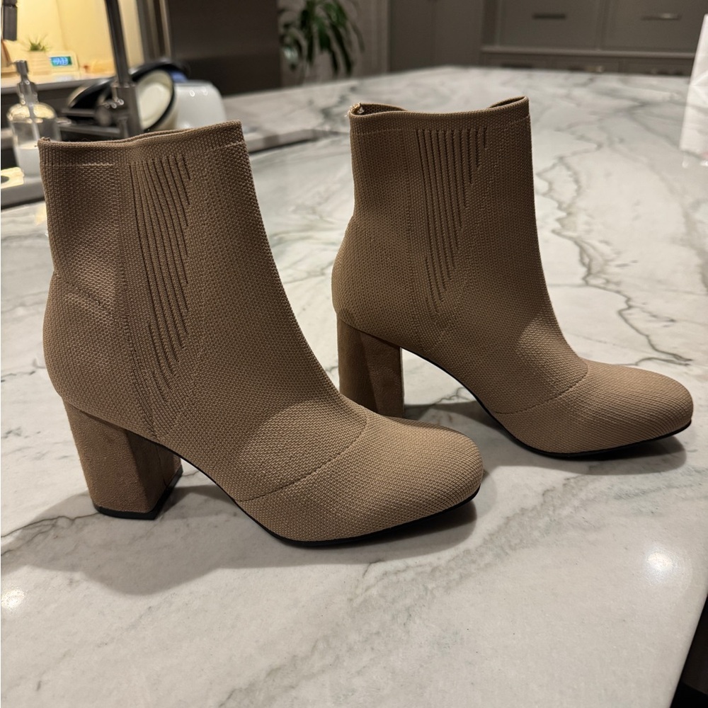 MIA Taupe Ankle Booties